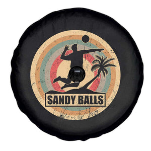 Beach Volleyball Spare Tire Cover Sandy Balls Team Player Volleyball Coach TS11 Print Your Wear