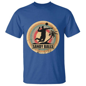 Beach Volleyball T Shirt Sandy Balls Team Player Volleyball Coach TS11 Royal Blue Print Your Wear