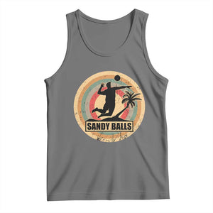 Beach Volleyball Tank Top Sandy Balls Team Player Volleyball Coach TS11 Black Heather Print Your Wear