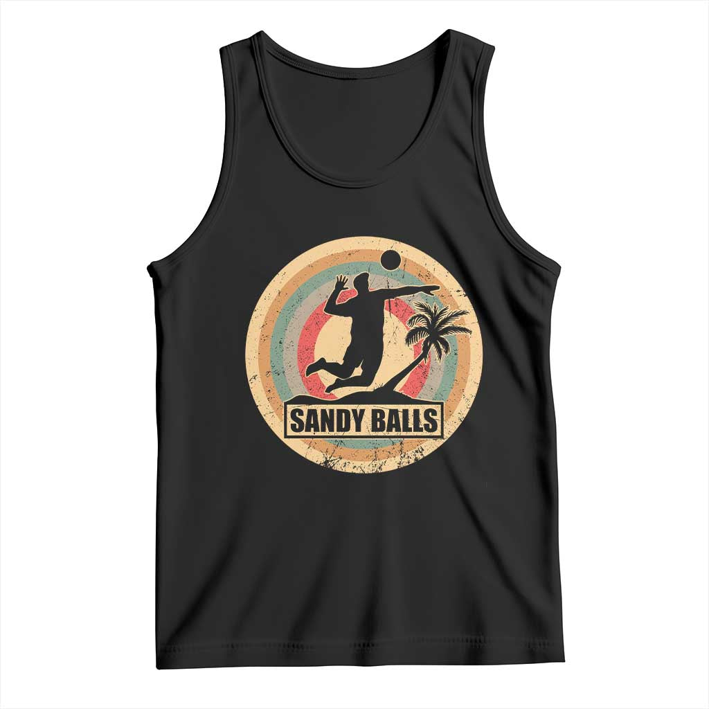 Beach Volleyball Tank Top Sandy Balls Team Player Volleyball Coach TS11 Black Print Your Wear