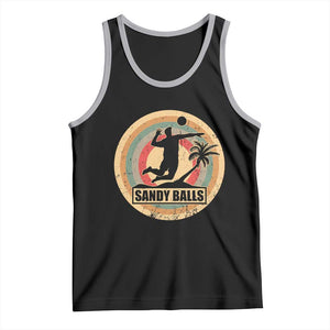 Beach Volleyball Tank Top Sandy Balls Team Player Volleyball Coach TS11 Black Athletic Heather Print Your Wear