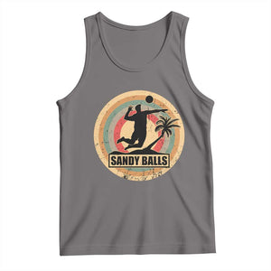 Beach Volleyball Tank Top Sandy Balls Team Player Volleyball Coach TS11 Deep Heather Print Your Wear