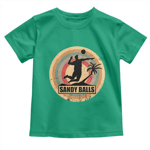 Beach Volleyball Toddler T Shirt Sandy Balls Team Player Volleyball Coach TS11 Irish Green Print Your Wear