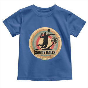 Beach Volleyball Toddler T Shirt Sandy Balls Team Player Volleyball Coach TS11 Royal Blue Print Your Wear