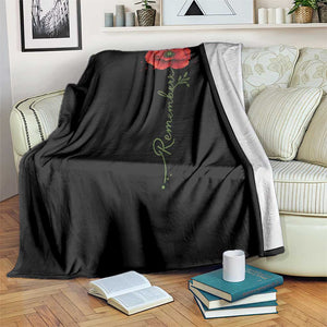 Remember Memorial Day Red Poppy Veteran Military Army Throw Blanket TS11 Print Your Wear