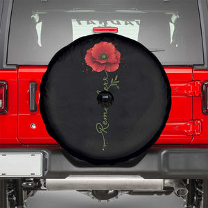 Remember Memorial Day Red Poppy Veteran Military Army Spare Tire Cover TS11 Black Print Your Wear