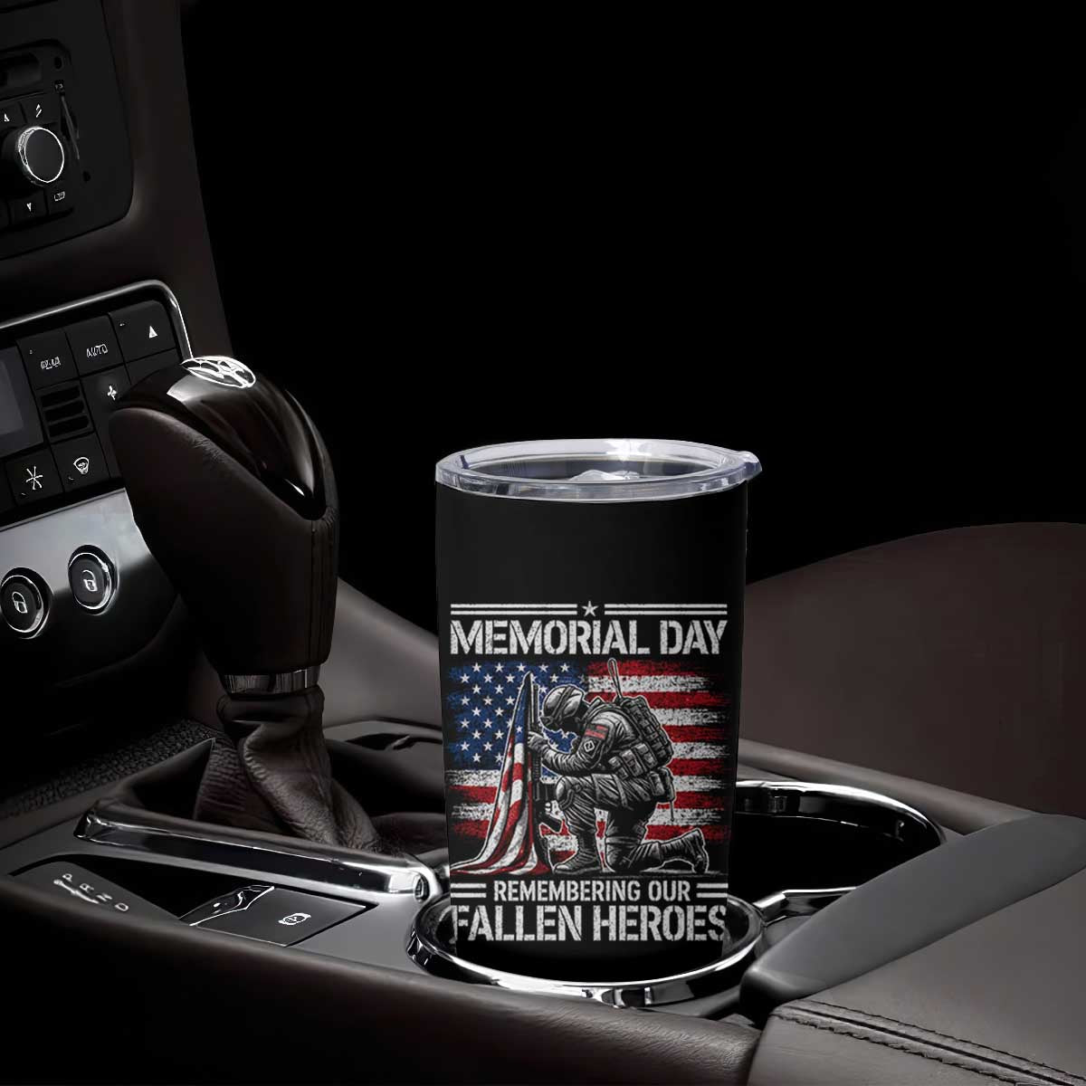 Memorial Day Tumbler Cup Remembering Our Fallen Heroes Veteran Day American Flag TS11 Print Your Wear