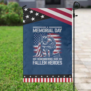 Memorial Day Patriotic Garden Flag Remembering Our Fallen Heroes Veteran Day American Flag TS11 Classic Blue Black Print Your Wear