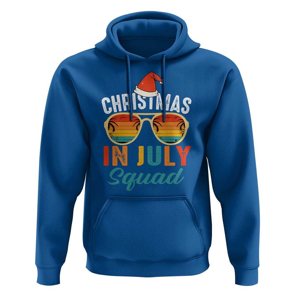 Funny Christmas In July Squad Hoodie Summer Xmas Beach Sunglasses TS11 Royal Blue Print Your Wear