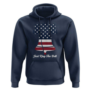 Vintage Liberty Bell Hoodie Just Ring The Bell USA Flag TS11 Navy Print Your Wear