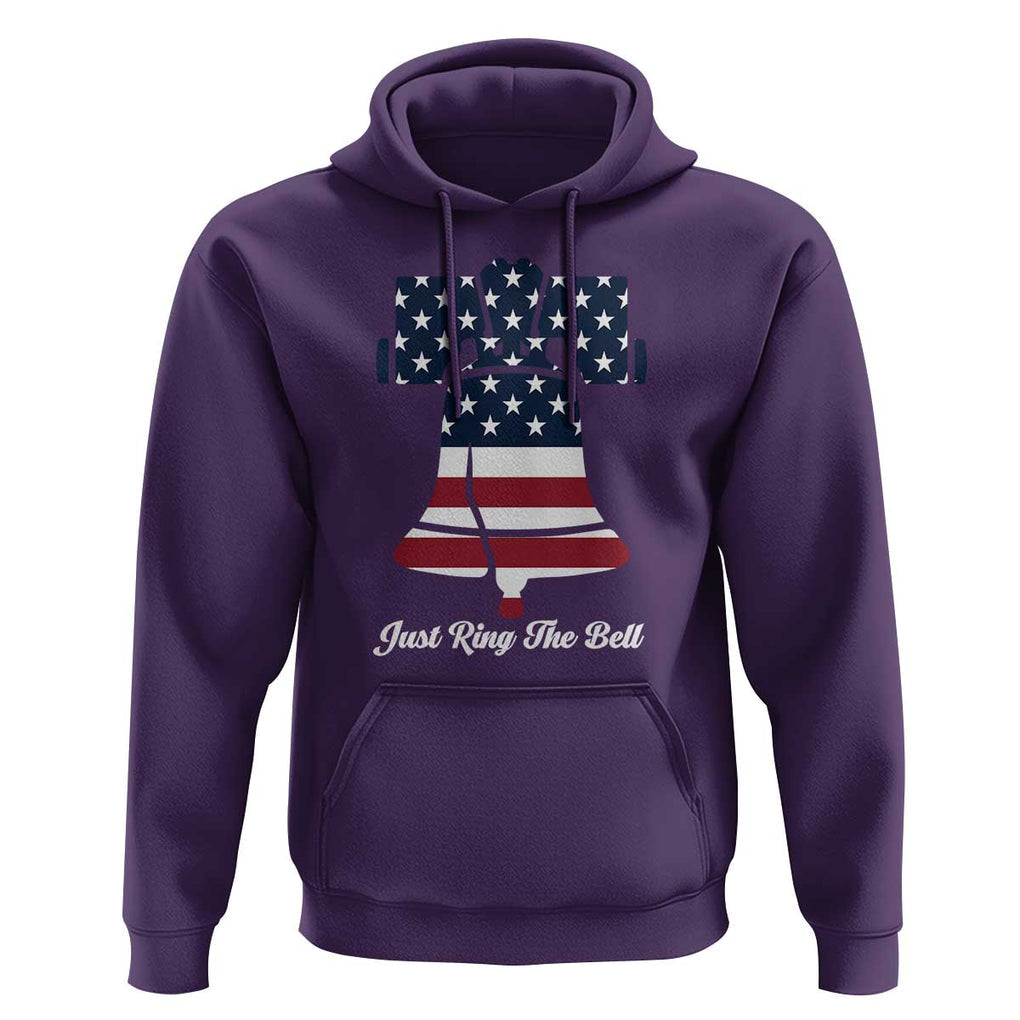 Vintage Liberty Bell Hoodie Just Ring The Bell USA Flag TS11 Purple Print Your Wear