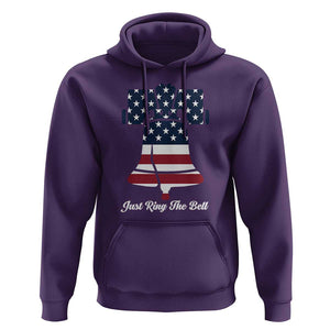 Vintage Liberty Bell Hoodie Just Ring The Bell USA Flag TS11 Purple Print Your Wear