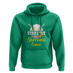 Strike Out Sarcoma Cancer Hoodie Baseball Fight Awareness Yellow Ribbon TS11 Irish Green Print Your Wear