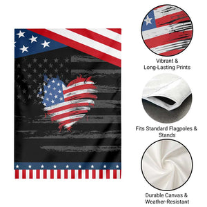 4th of July American Flag Heart USA Patriotic Garden Flag Star Stripes TS11 Print Your Wear