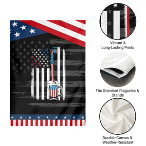 Funny Pouring Beer American Flag 4th Of July Craft Brewery Garden Flag TS11 Print Your Wear