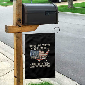 Funny Support The Country You Live In Garden Flag American Flag Map We The People Patriotic TS11 Print Your Wear