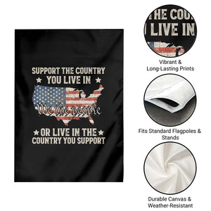 Funny Support The Country You Live In Garden Flag American Flag Map We The People Patriotic TS11 Print Your Wear