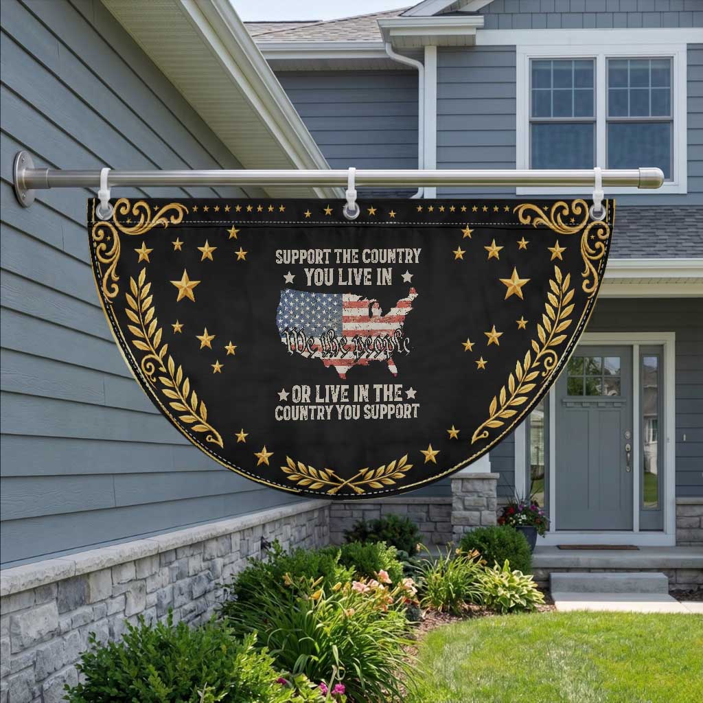 Funny Support The Country You Live In Patriotic Fan Flag American Flag Map We The People Patriotic