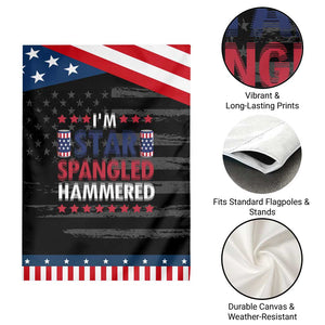 Funny 4th Of July Beer Drinking Lover Garden Flag I'm Star Spangled Hammered TS11 Print Your Wear