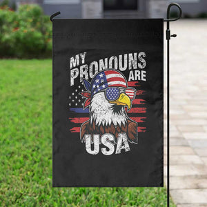 Funny My Pronouns Are USA 4th of July Garden Flag Patriotic Eagle American Flag TS11 Print Your Wear