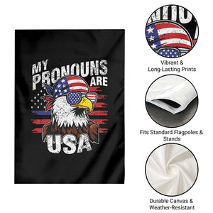 Funny My Pronouns Are USA 4th of July Garden Flag Patriotic Eagle American Flag TS11 Print Your Wear