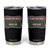 Living On That Blue Collar Dollar Tumbler Cup Leopard Print TS11 Black Print Your Wear