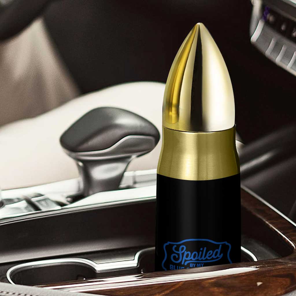 Funny Spoiled By My Blue Collar Man Bullet Tumbler TS11 Print Your Wear