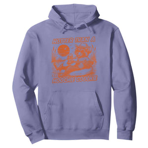 Funny Hotter Than A Hoochie Coochie Hoodie Summer Racoon Music TS11 Violet Print Your Wear