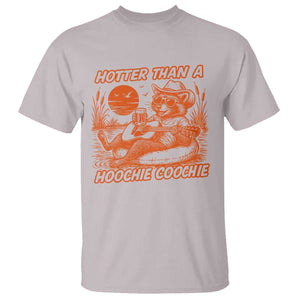 Funny Hotter Than A Hoochie Coochie T Shirt Summer Racoon Music TS11 Ice Gray Print Your Wear