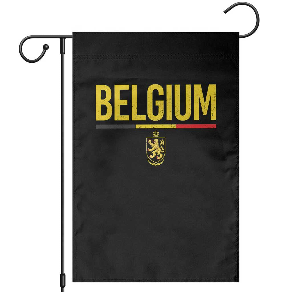 Belgium Belgian Flag Garden Flag Belgian Lion Coat of Arms Belgie Souvenir TS11 Black Print Your Wear