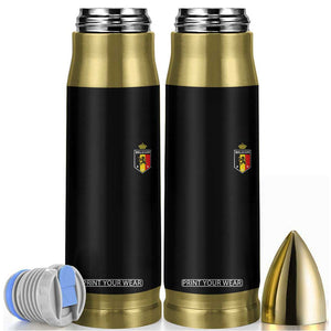Belgium Football Crest Bullet Tumbler Vintage Belgian Lion Crown Belgian Heritage TS11 Black Print Your Wear