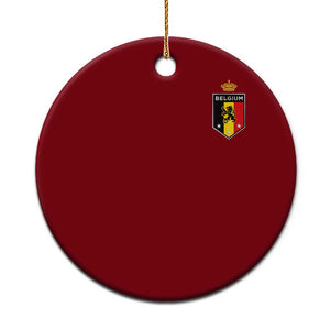 Belgium Football Crest Ceramic Ornament Vintage Belgian Lion Crown Belgian Heritage TS11 1pc Red Print Your Wear