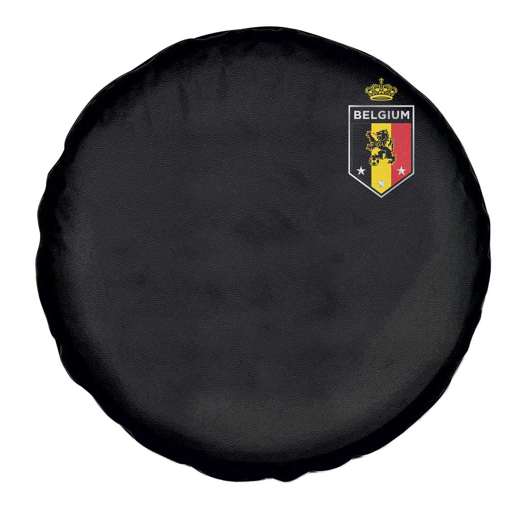 Belgium Football Crest Spare Tire Cover Vintage Belgian Lion Crown Belgian Heritage TS11 Print Your Wear