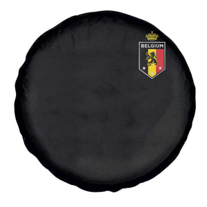 Belgium Football Crest Spare Tire Cover Vintage Belgian Lion Crown Belgian Heritage TS11 Print Your Wear