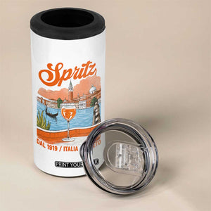 Spritz Veneto 4 in 1 Can Cooler Tumbler Italia Vintage Orange Wine Cocktail Dal 1919