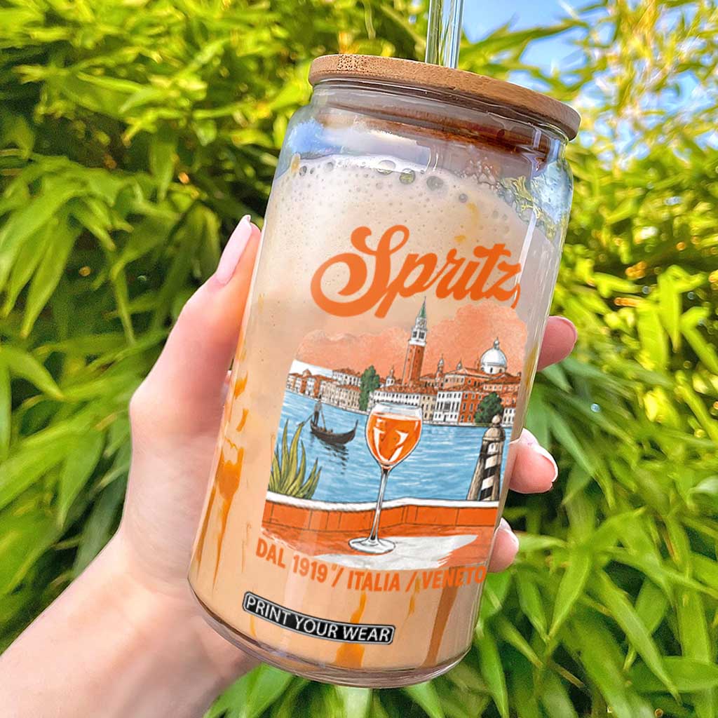 Spritz Veneto Glass Can Italia Vintage Orange Wine Cocktail Dal 1919