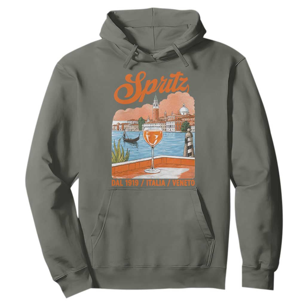 Spritz Veneto Hoodie Italia Vintage Orange Wine Cocktail Dal 1919