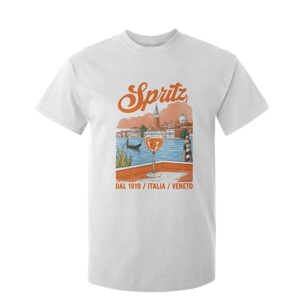 Spritz Veneto T Shirt For Kid Italia Vintage Orange Wine Cocktail Dal 1919