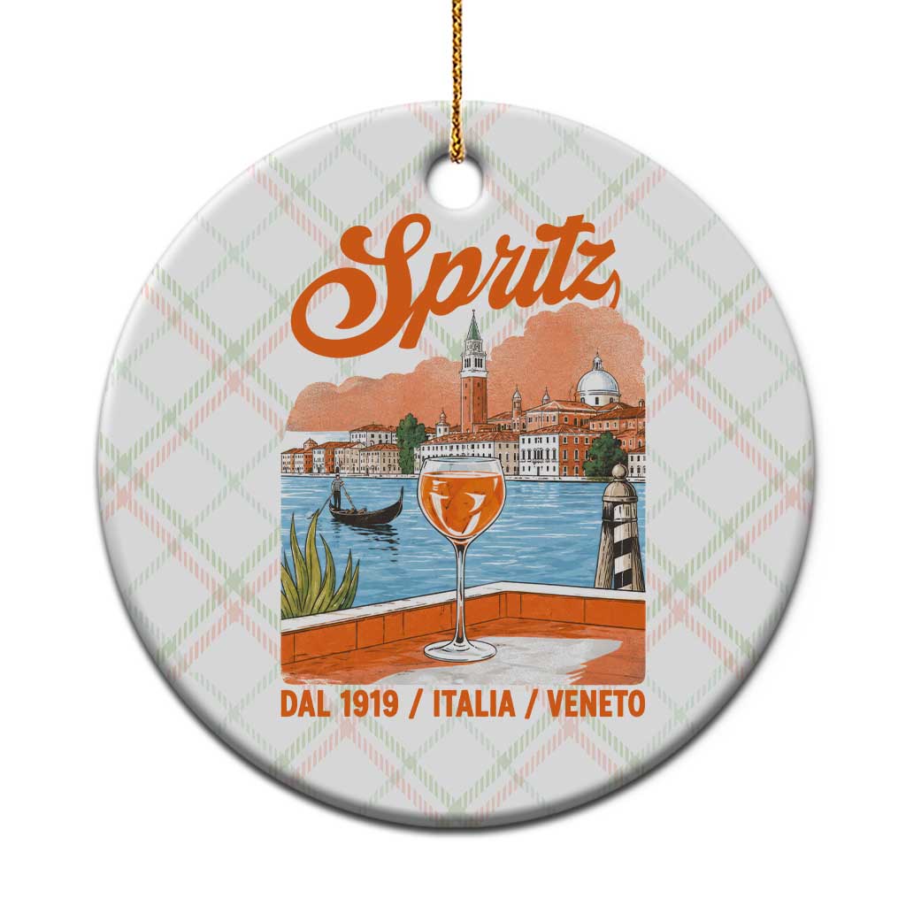 Spritz Veneto Ceramic Ornament Italia Vintage Orange Wine Cocktail Dal 1919