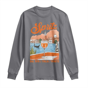 Spritz Veneto Long Sleeve Shirt Italia Vintage Orange Wine Cocktail Dal 1919