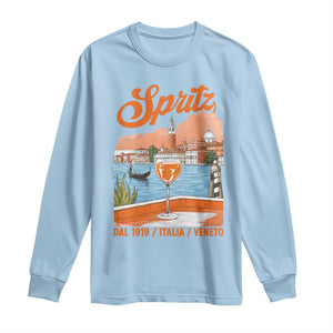 Spritz Veneto Long Sleeve Shirt Italia Vintage Orange Wine Cocktail Dal 1919