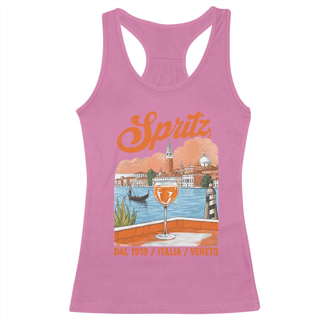 Spritz Veneto Racerback Tank Top Italia Vintage Orange Wine Cocktail Dal 1919