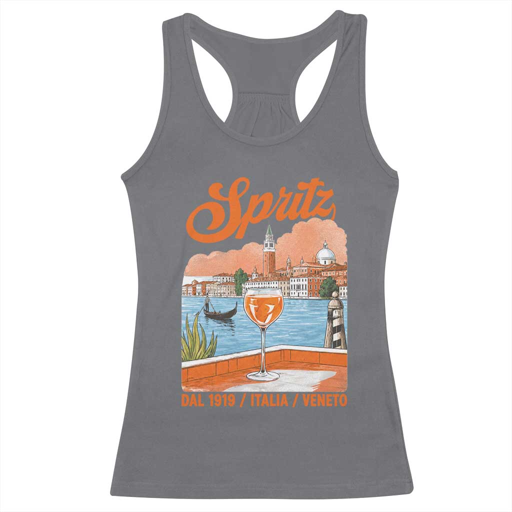 Spritz Veneto Racerback Tank Top Italia Vintage Orange Wine Cocktail Dal 1919