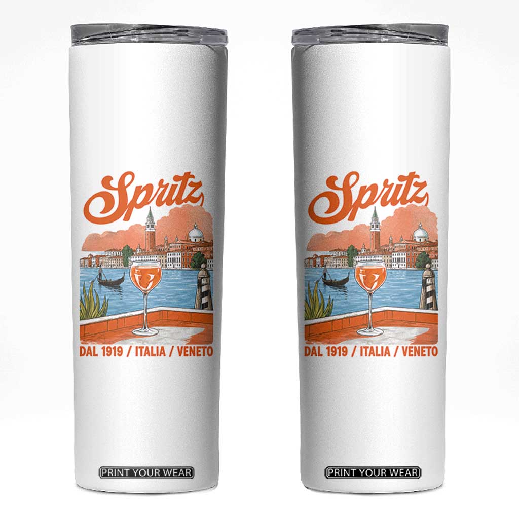 Spritz Veneto Skinny Tumbler Italia Vintage Orange Wine Cocktail Dal 1919