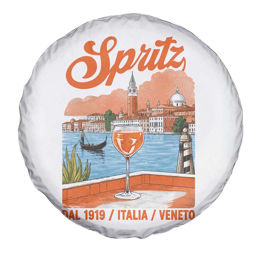 Spritz Veneto Spare Tire Cover Italia Vintage Orange Wine Cocktail Dal 1919