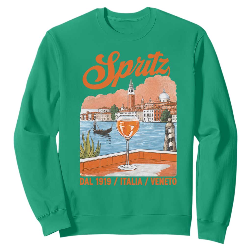 Spritz Veneto Sweatshirt Italia Vintage Orange Wine Cocktail Dal 1919