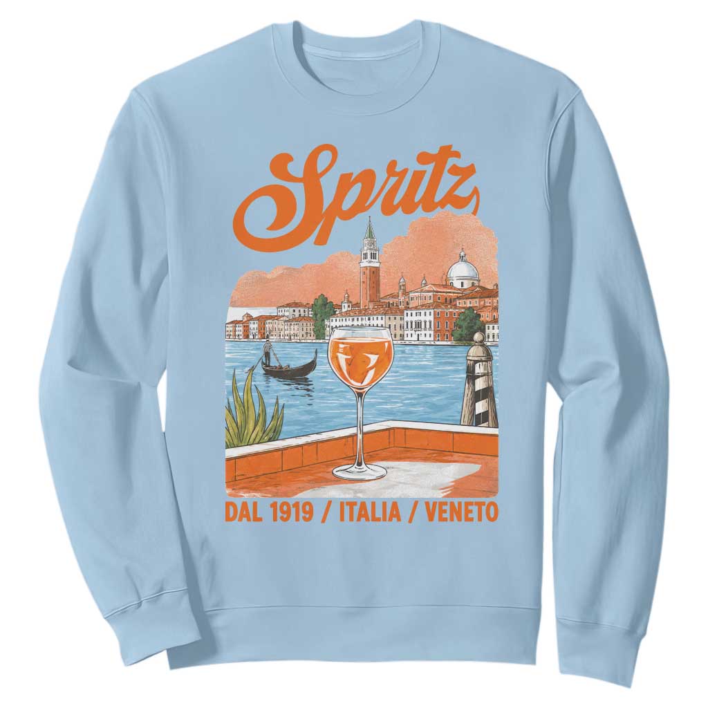 Spritz Veneto Sweatshirt Italia Vintage Orange Wine Cocktail Dal 1919