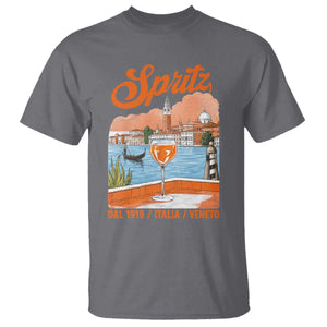 Spritz Veneto T Shirt Italia Vintage Orange Wine Cocktail Dal 1919