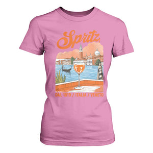 Spritz Veneto T Shirt For Women Italia Vintage Orange Wine Cocktail Dal 1919