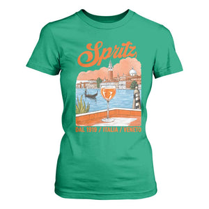 Spritz Veneto T Shirt For Women Italia Vintage Orange Wine Cocktail Dal 1919